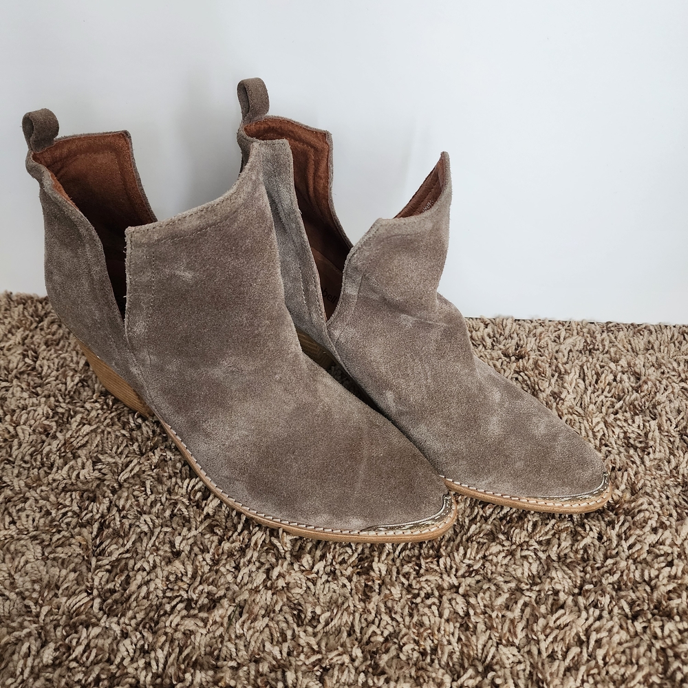 Jeffrey Campbell Cromwell Taupe Ankle Boots - Picture 2 of 10